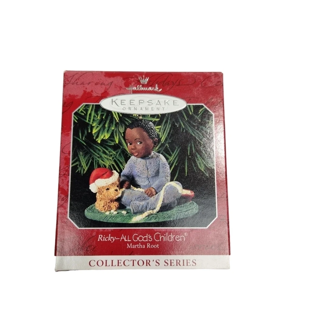 Hallmark Keepsake Ornaments Vintage All God's Children Ricky Martha Root 1998